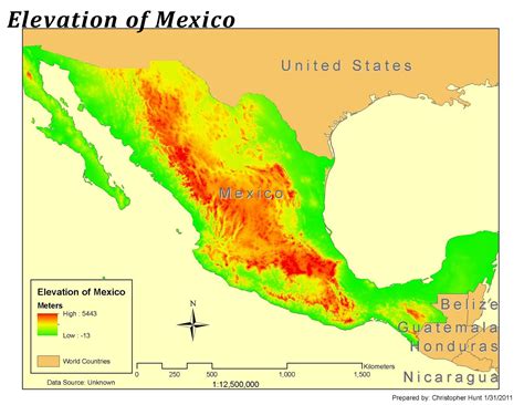 mexico city mexico altitude|facts about mexico.